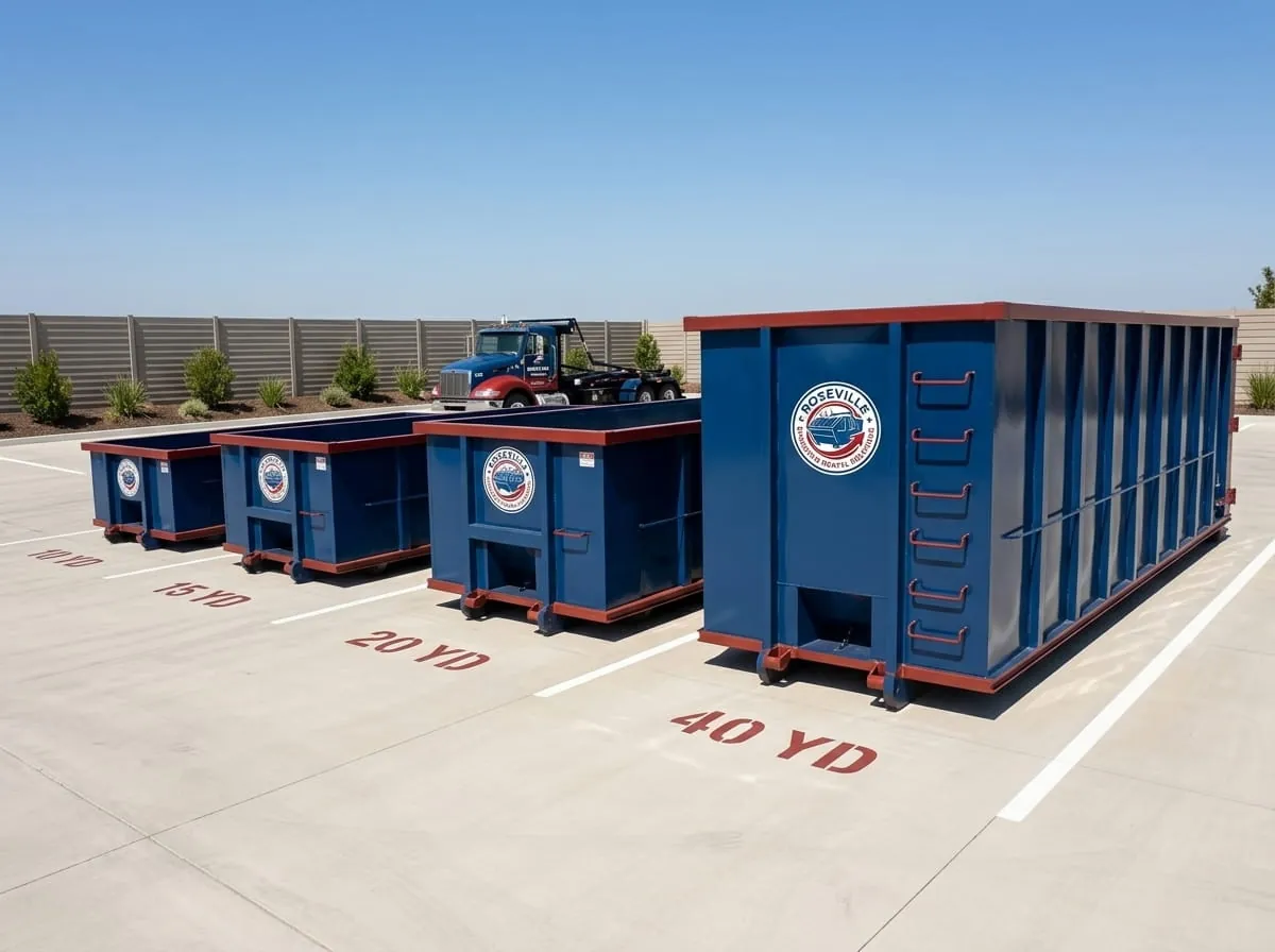 10, 15, 20 and 30 yard roll-off dumpsters available for rent in Roseville, MI